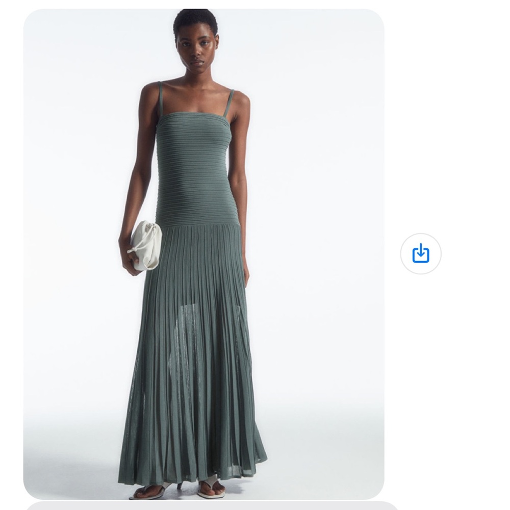COS Knitted Bandeau Maxi Dress